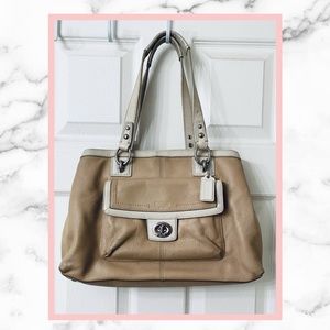 SOLD!Coach Penelope Cream Leather Satchel
